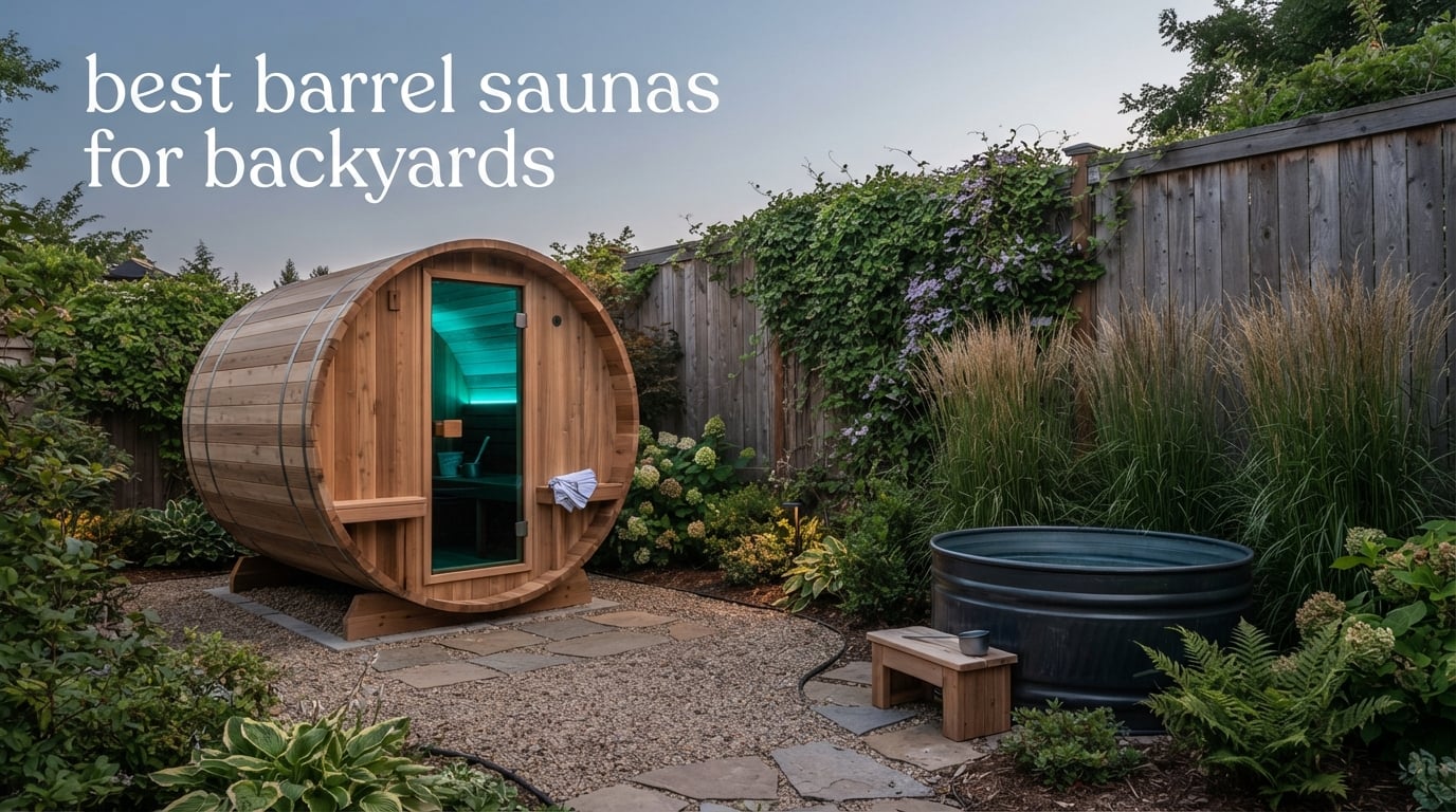 best barrel saunas for backyards