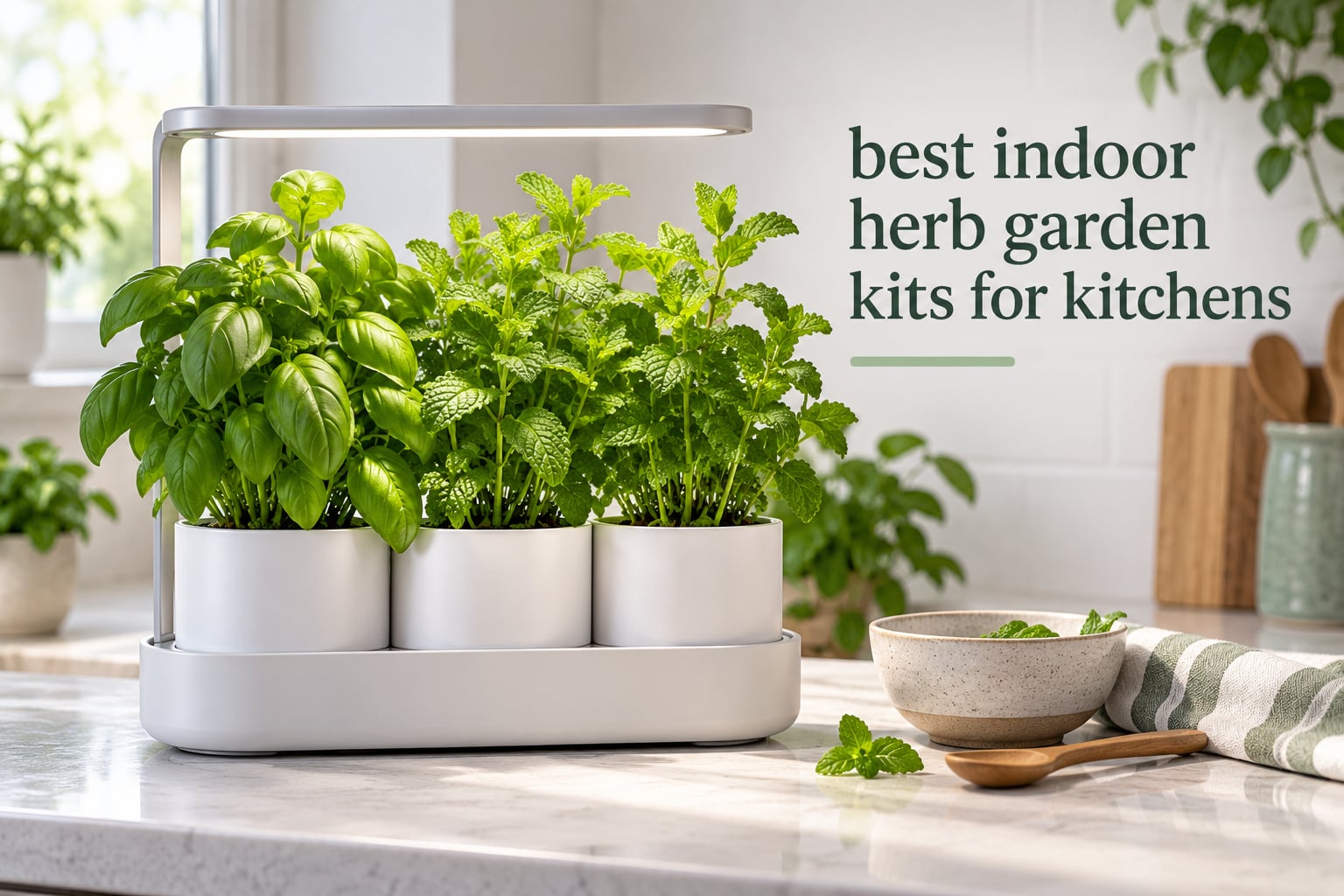 best indoor herb garden kits for kitchens
