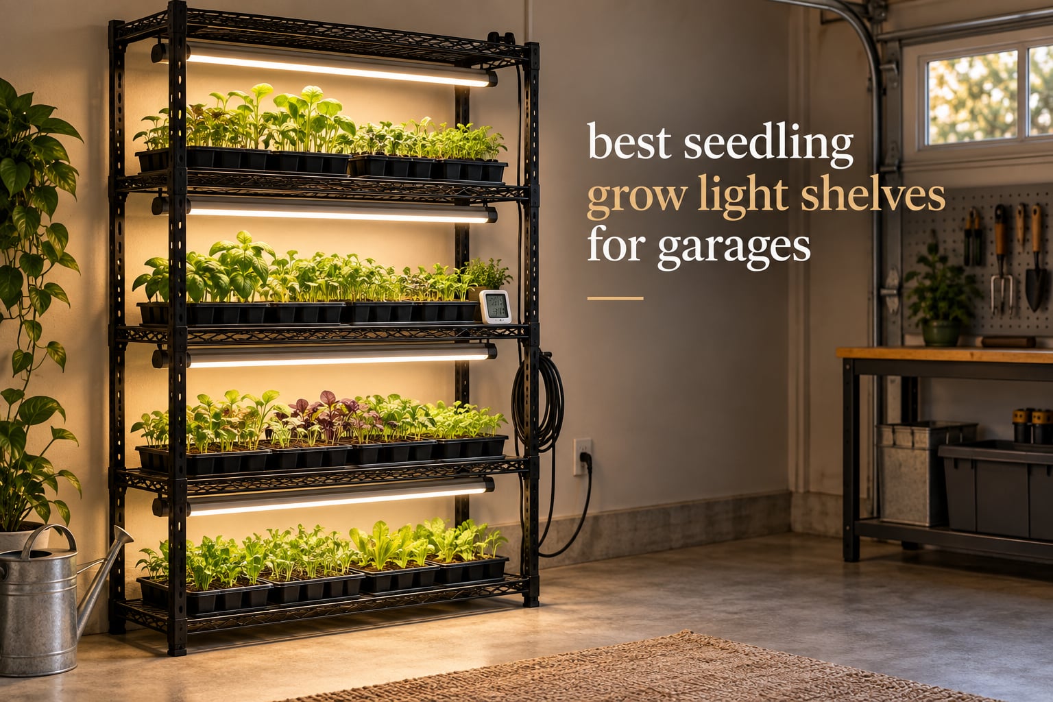 best seedling grow light shelves for garages